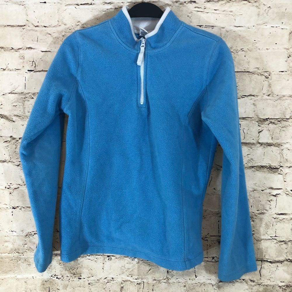 Old navy girls light blue fleece half zip size XL